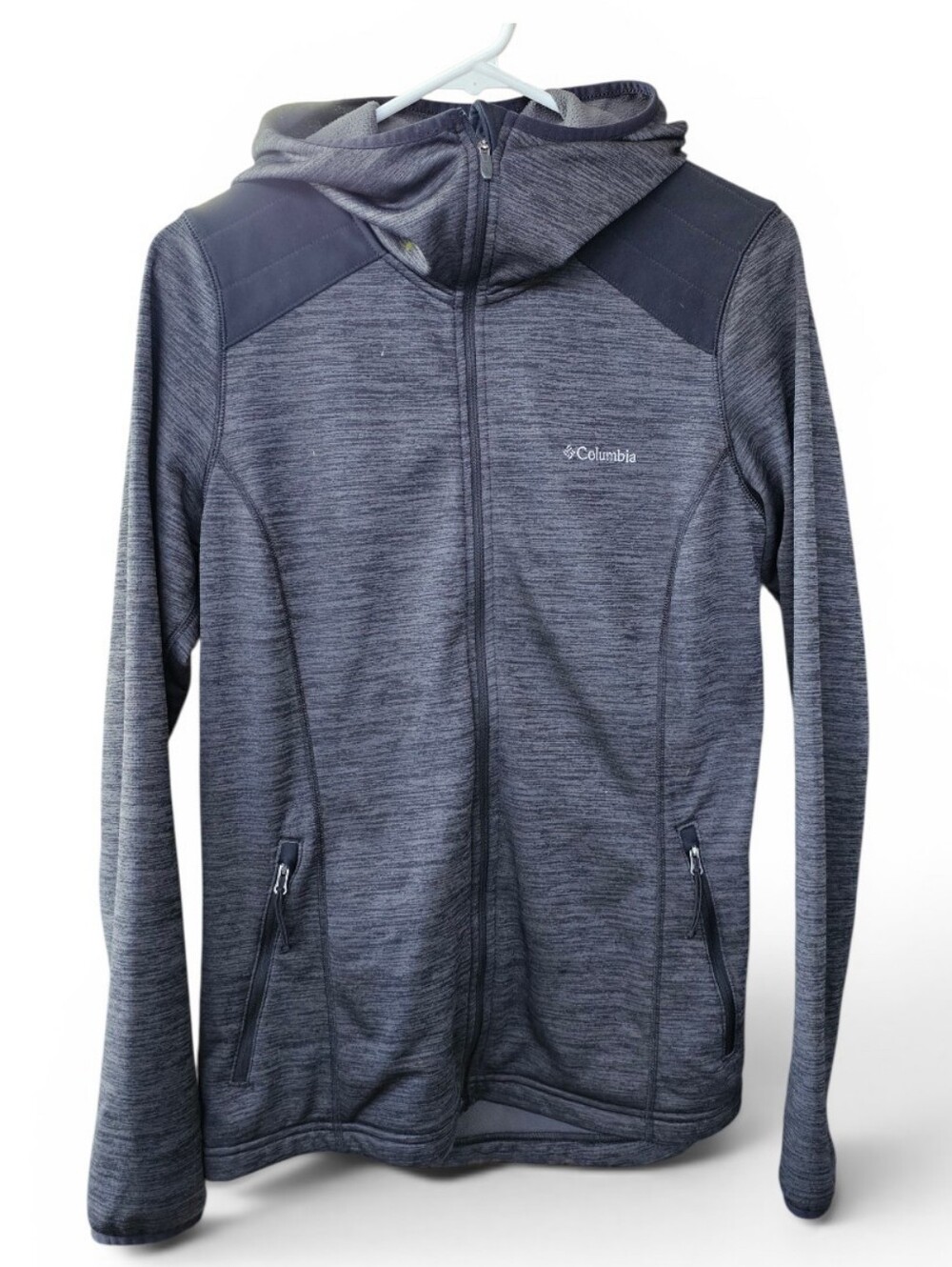 Women's COLUMBIA SPORTSWEAR COMPANY Gray Fleece Lightweight Jacket Sz Medium